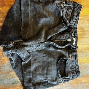 Harper Black Jean Shorts